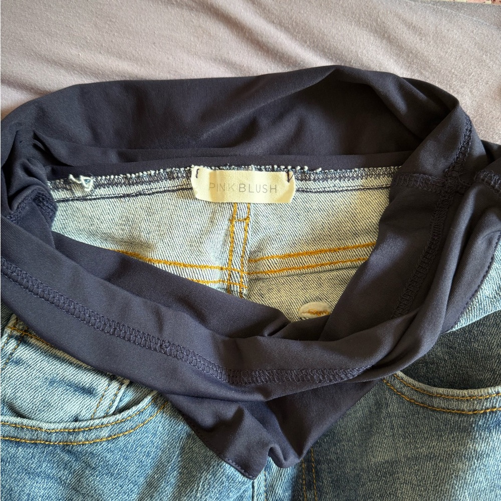 Pinkblush High Rise Blue Distressed Jeans - Picture 9 of 10
